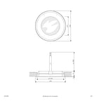 EVN LED Bodeneinbauleuchte Edelstahl Optik rund 60x15mm 1W 4000K 58lm >80° 12V IP67