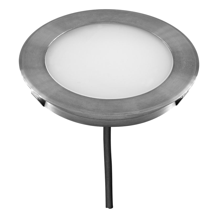 EVN LED Bodeneinbauleuchte Edelstahl Optik rund 85x15mm 1,5W 4000K 114lm >80° 12V IP67