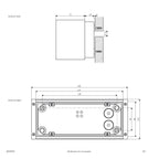 EVN LED Leuchte weiß verstellbar rechteckig 100x242x98mm 18W 3000K 287.5lm 200-240V IP54