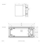 EVN LED Leuchte anthrazit verstellbar rechteckig 100x242x98mm 18W 3000K 287.5lm 200-240V IP54