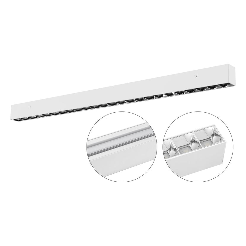 EVN LED Anbauleuchte weiß rechteckig 1204x56x75mm 50W 4000K 5150lm 41-80° 220-240V IP20