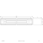 EVN LED Anbauleuchte weiß rechteckig 1204x56x75mm 50W 4000K 5150lm 41-80° 220-240V IP20