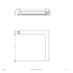 EVN LED Bordo Leuchte Aluminium Ecke rechts 91x85x12mm 2W 3000K 146lm >80° 24V IP20
