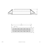EVN LED Leuchte weiß rechteckig 182x44x50mm 10W 3000K 1000lm 41-80° 200-240V IP20