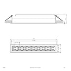 EVN LED Leuchte weiß rechteckig 262x44x50mm 15W 3000K 1500lm 41-80° 200-240V IP20