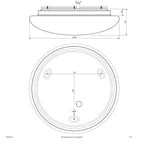 EVN LED Leuchte weiß rund 500x145mm 40W 3000 bis 6000K 4250lm >80° 220-240V IP44