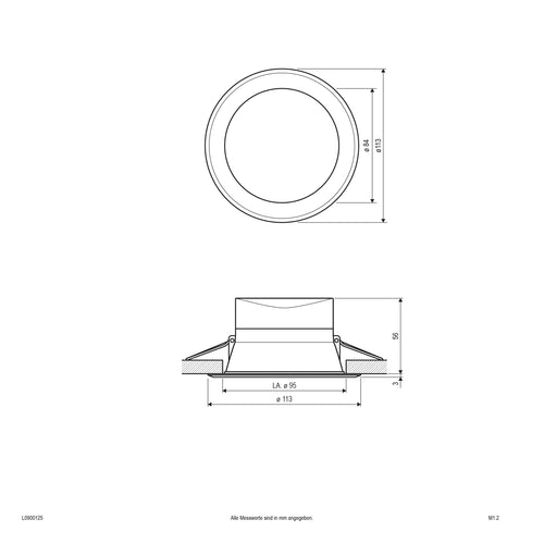 EVN LED Leuchte weiß rund 113x59mm 10W 3000-6000K 800 bis 891lm >80° 220-240V IP20