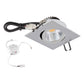 EVN LED Leuchte Chrom matt schwenkbar viereckig 83x83x37mm 8,4W 4000K 1060lm 21-40° 200-240V IP20