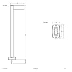 EVN Wegeleuchte anthrazit rechteckig 190x225x750mm 6W 3000K 450lm >80° 200-240V IP54