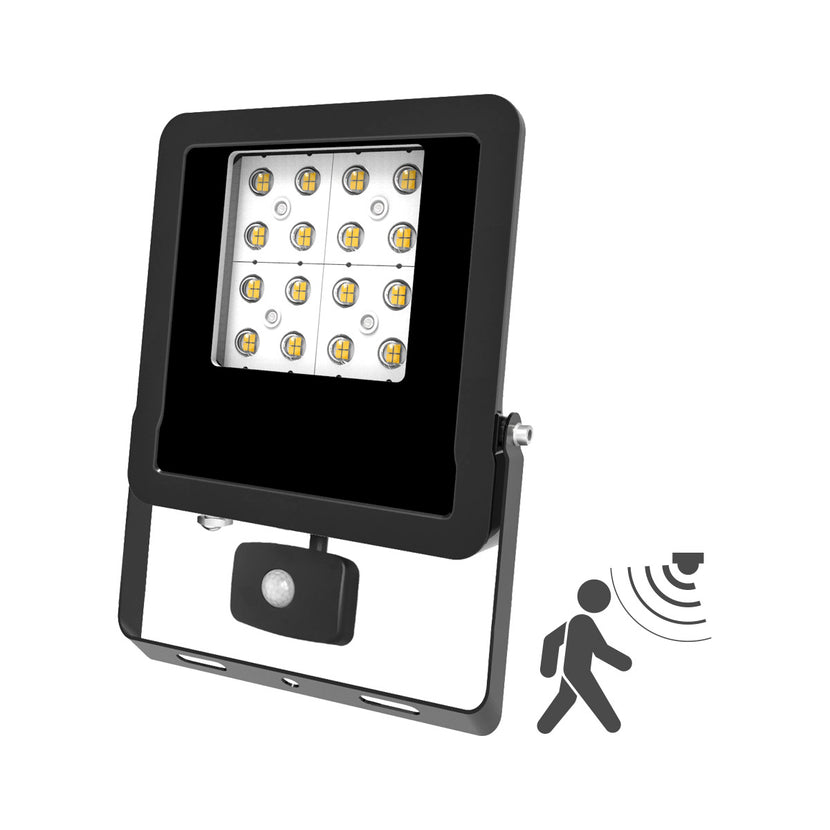 EVN LED Strahler schwarz schwenkbar rechteckig 203x60x285mm 50W 4000K 6000lm >80° 220-240V IP44