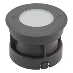 EVN LED Bodeneinbauleuchte anthrazit rund 100x70mm 2,5W 3000K 90lm >80° 100-240V IP67