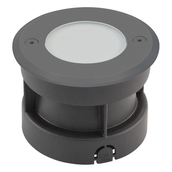 EVN LED Bodeneinbauleuchte anthrazit rund 100x70mm 2,5W 3000K 90lm >80° 100-240V IP67