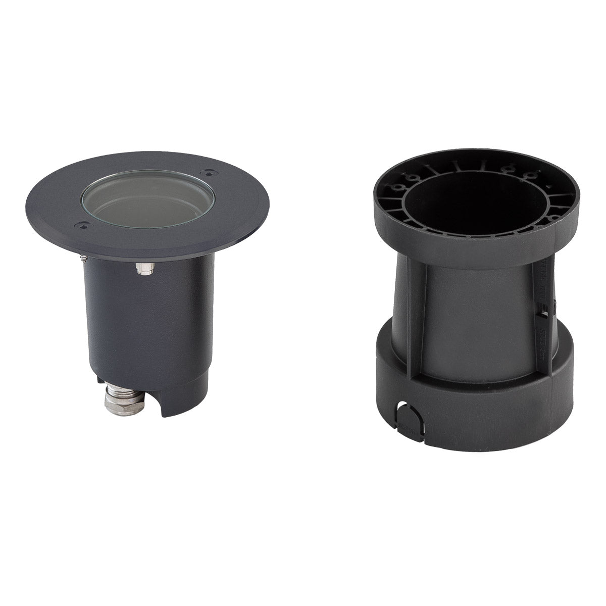 EVN Bodeneinbauleuchte anthrazit schwenkbar rund 120x110mm 230V IP67