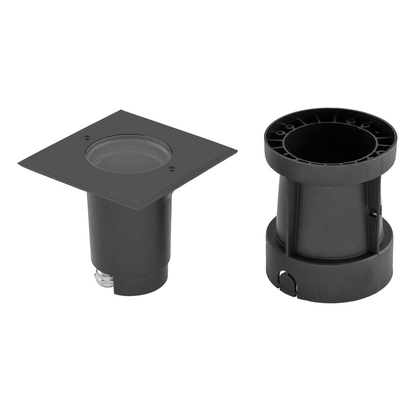 EVN Bodeneinbauleuchte anthrazit schwenkbar viereckig 120x120x110mm 230V IP67