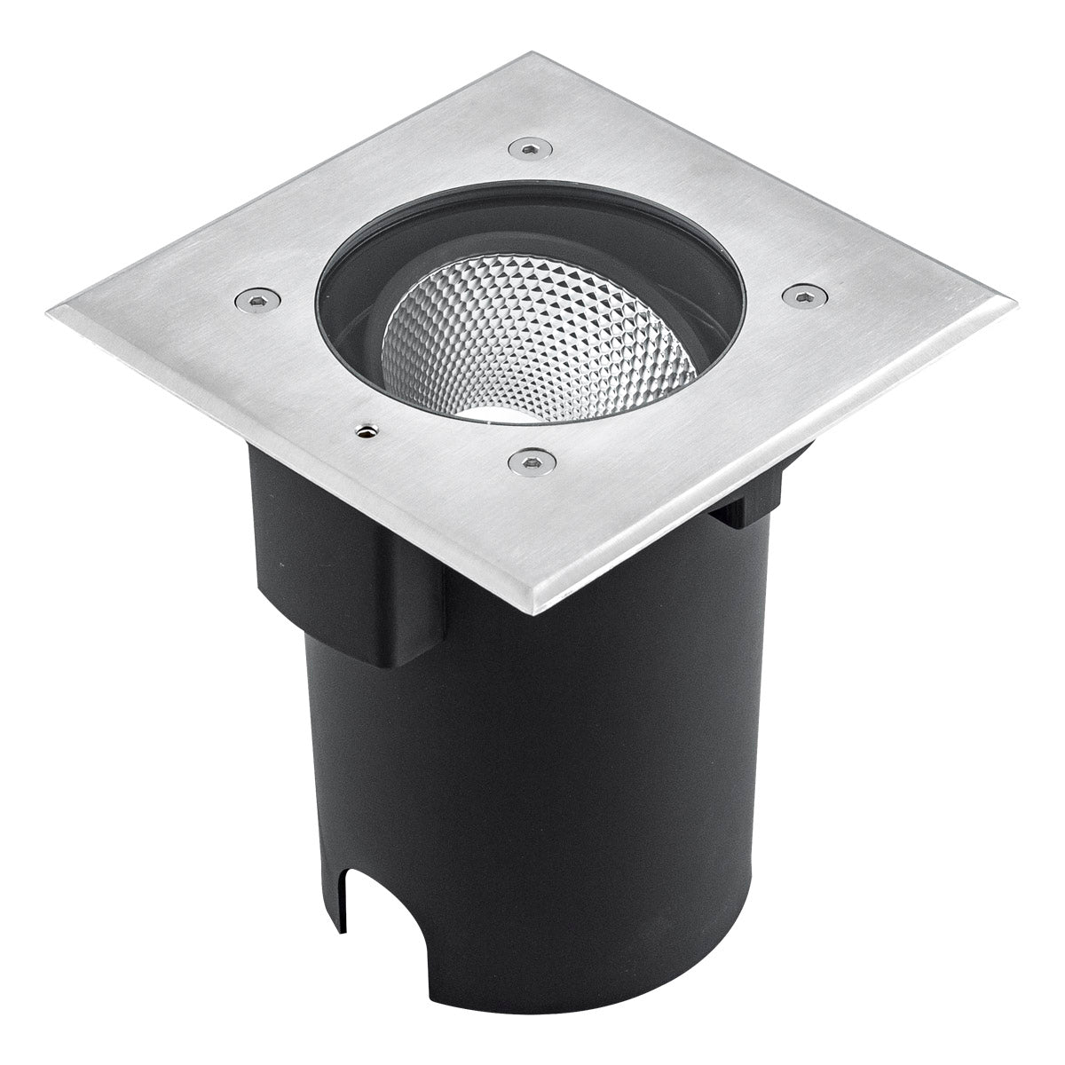 EVN LED Bodeneinbauleuchte Edelstahl Optik justierbar viereckig 180x180x152mm 15W 3000K 1012lm 21-40° 110-240V IP67