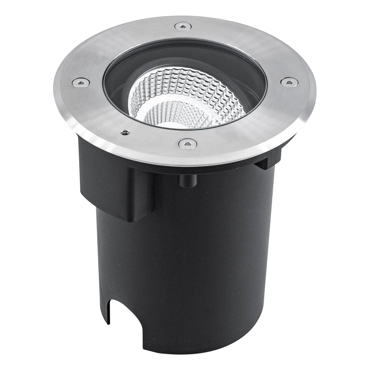 EVN LED Bodeneinbauleuchte Edelstahl Optik justierbar rund 180x152mm 15W 3000K 1063lm 41-80° 110-240V IP67