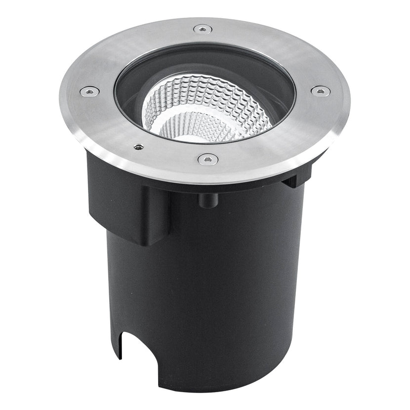 EVN LED Bodeneinbauleuchte Edelstahl Optik justierbar rund 180x152mm 15W 3000K 1063lm 41-80° 110-240V IP67