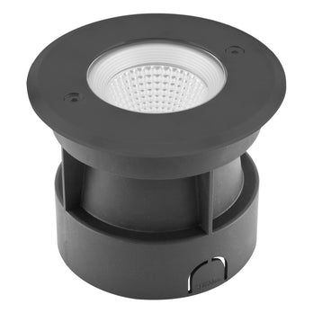 EVN LED Bodeneinbauleuchte anthrazit rund 120x94mm 6W 3000K 420lm 41-80° 100-240V IP67