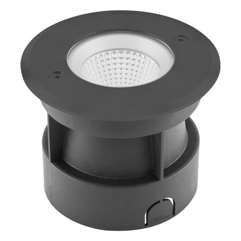 EVN LED Bodeneinbauleuchte anthrazit rund 120x94mm 6W 3000K 420lm 41-80° 100-240V IP67