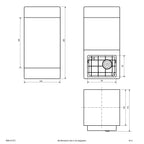 EVN Wandleuchte anthrazit rechteckig 200x100x115mm 220-240V IP44