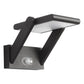 EVN LED Solar Wegeleuchte anthrazit rechteckig 152x162x240mm 1,6W 3000K 150lm >80° 3.7V IP54