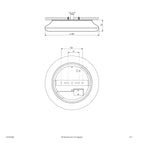 EVN LED Leuchte Sensor weiß rund 300x60mm 18W 3000 bis 5700K 1900lm >80° 200-240V IP54