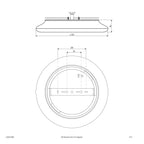 EVN LED Leuchte Sensor weiß rund 400x65mm 30W 3000 bis 5700K 3160lm >80° 200-240V IP54