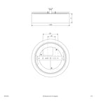 EVN LED Leuchte Silber rund 300x71mm 18W 3000 bis 5700K 1584lm >80° 200-240V IP54