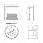 EVN LED Leuchte anthrazit viereckig 136x136x50mm 5W 3000K 150lm 41-80° 200-240V IP65