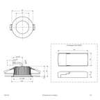 EVN LED Downlight Chrom rund 85x43mm 10W 3000-5700K 706 bis 1014lm >80° 220-240V IP54