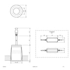 EVN LED Downlight weiß rund 35x46mm 3W 3000K 159lm 21-40° 200-240V IP44