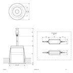 EVN LED Downlight weiß rund 45x49mm 5W 3000K 322lm 21-40° 200-240V IP44