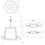EVN LED Downlight weiß rund 55x53mm 7W 3000K 449lm 21-40° 200-240V IP44