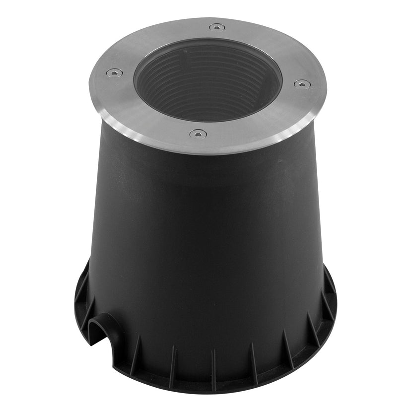 EVN Bodeneinbauleuchte Edelstahl Optik schwenkbar rund 180x192mm 230V IP67