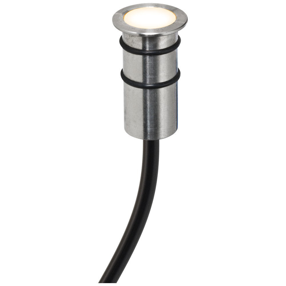 EVN LED Lichtpunkt Edelstahl Optik rund 18x29mm 0,2W 3000K >80° 12V IP68