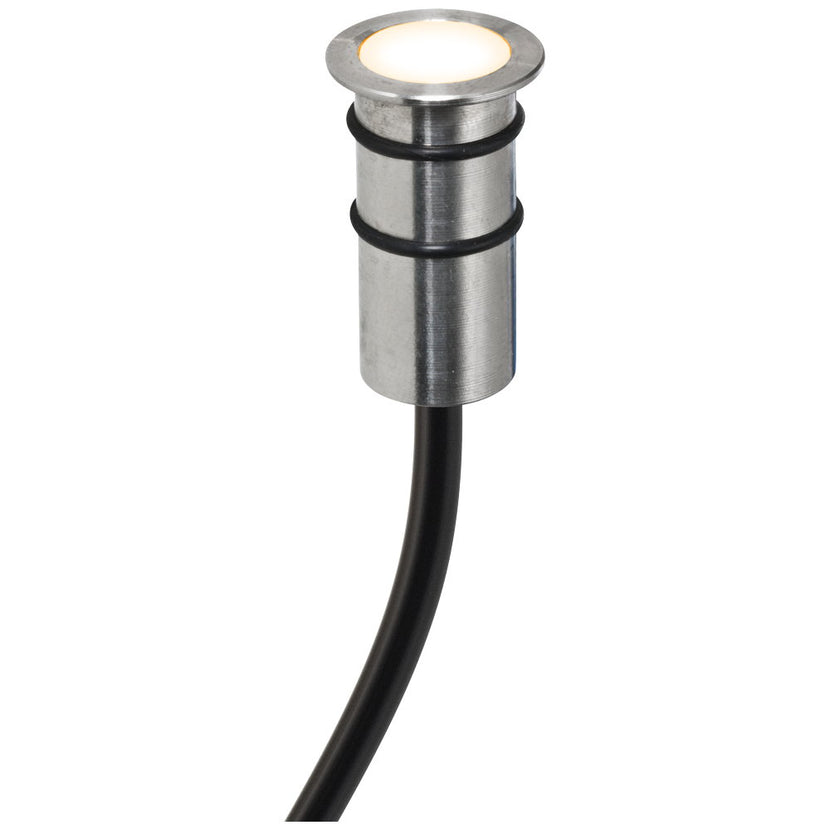 EVN LED Lichtpunkt Edelstahl Optik rund 18x29mm 0,2W 3000K >80° 12V IP68