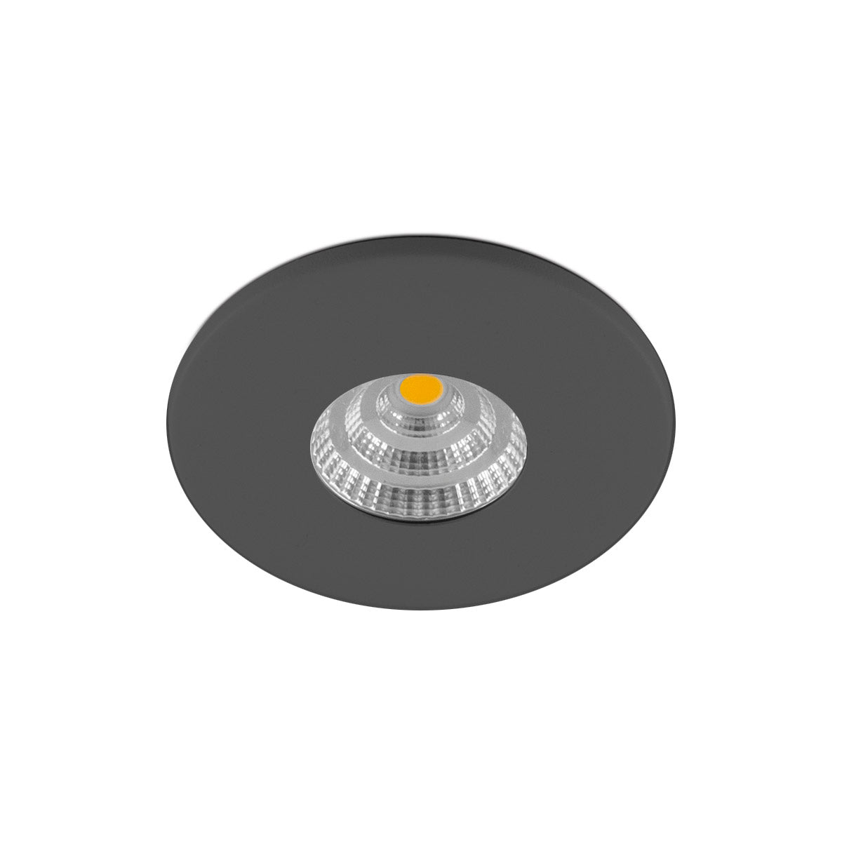 EVN LED Leuchte anthrazit rund 90x25mm 4,5W 3000K 380lm 21-40° 200-240V IP44