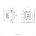 EVN LED Leuchte anthrazit(V4A) viereckig 76x76x48mm 1,8W 4000K 220-240V IP44