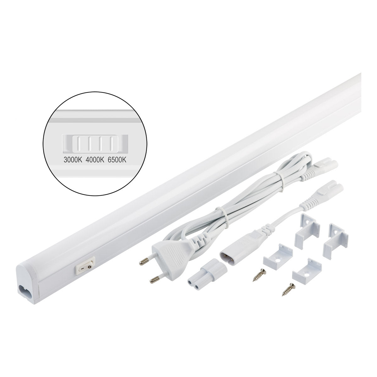 EVN LED Leuchte weiß rechteckig 538x28x36mm 9W 3000-6500K 944lm 220-240V IP20