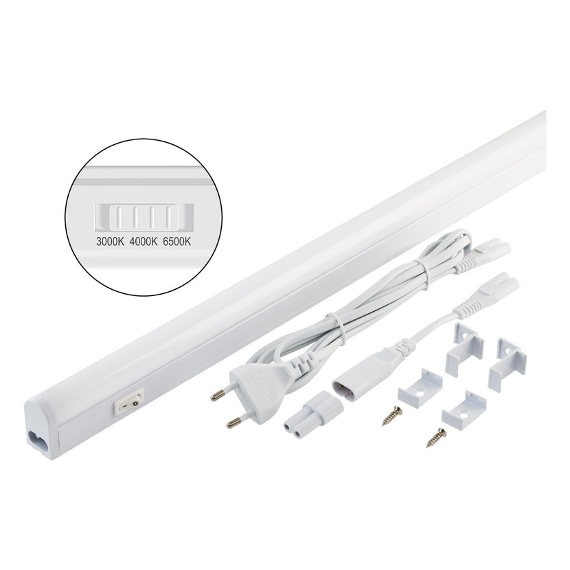 EVN LED Leuchte weiß rechteckig 538x28x36mm 9W 3000-6500K 944lm 220-240V IP20