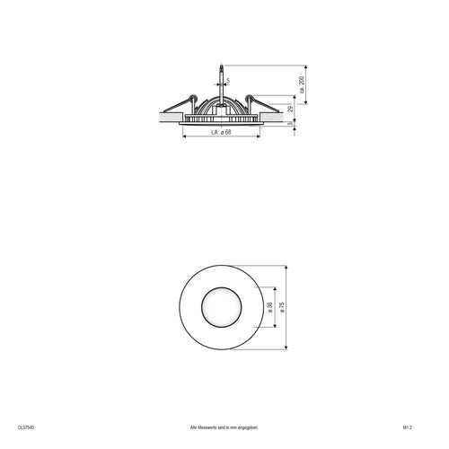 EVN LED Leuchte weiß rund 75x32mm 4W 4000K 200lm >80° 24V IP20