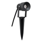 EVN LED Spot anthrazit schwenkbar drehbar rund 62x115mm 8W 3000K 78 bis 330lm 21-40° 24V IP65 mit Erdspieß