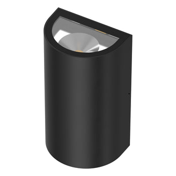 EVN LED 2-flammige Leuchte anthrazit halbrund 165x95x67mm 10W 3000K 450lm >80° 220-240V IP65