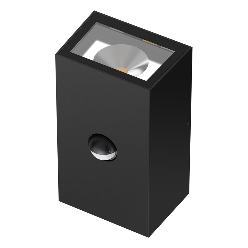 EVN LED 2-flammige Leuchte Sensor anthrazit rechteckig 165x95x80mm 10W 3000K 450lm >80° 220-240V IP65