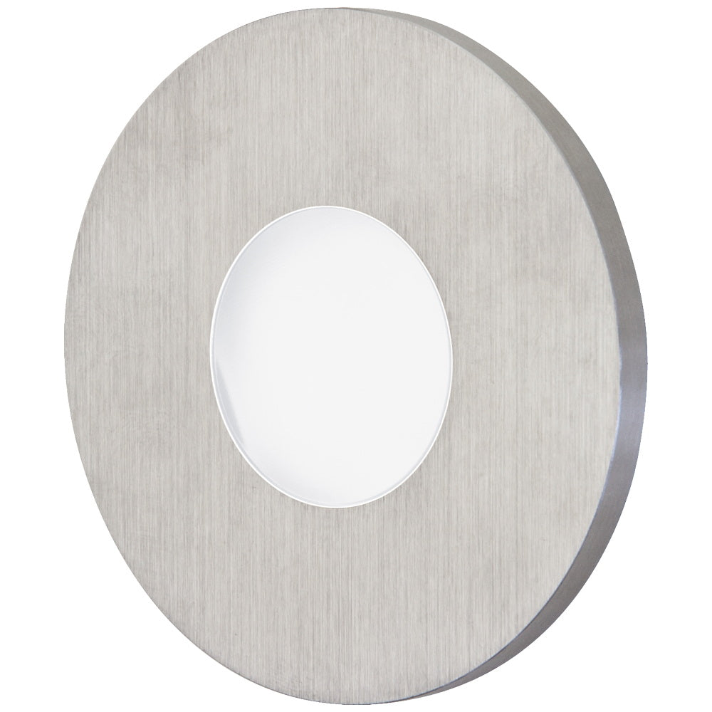 EVN LED Leuchte Edelstahl Optik rund 76x10mm 0,6W 6000K 36lm 12V IP44