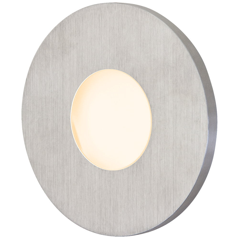 EVN LED Leuchte Edelstahl Optik rund 76x10mm 0,6W 3000K 32lm 12V IP44