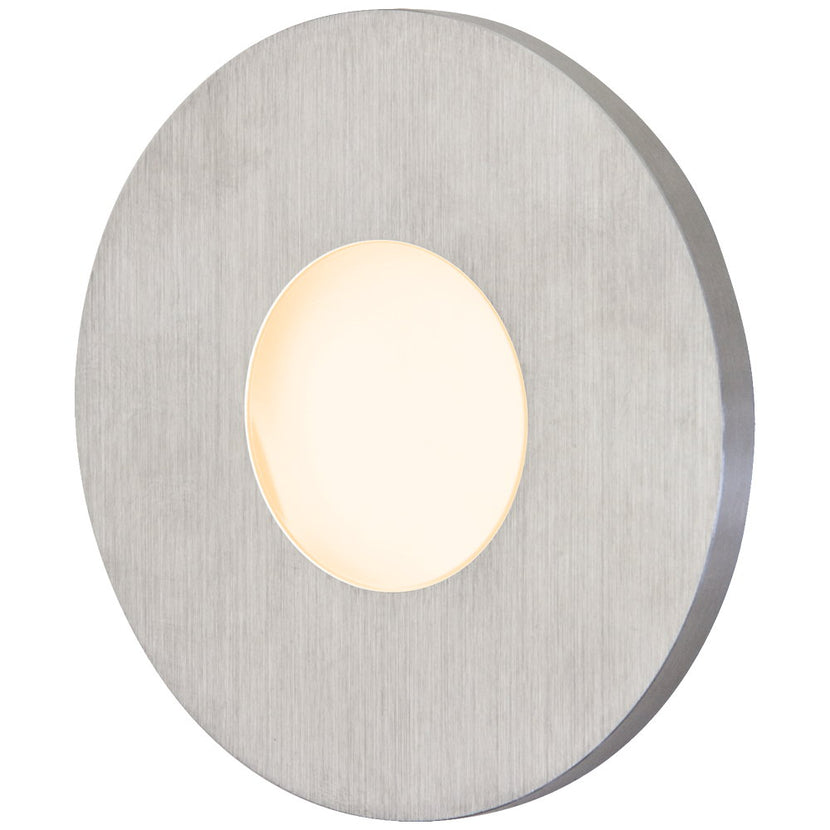 EVN LED Leuchte Edelstahl Optik rund 76x10mm 0,6W 3000K 32lm 12V IP44