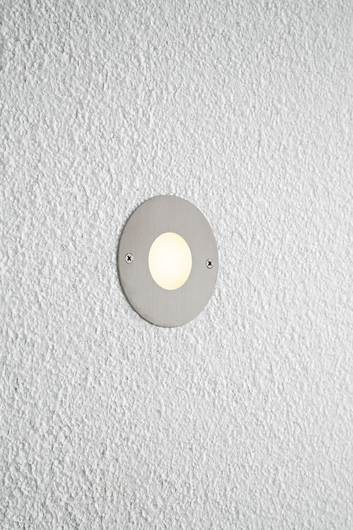 EVN LED Leuchte Edelstahl Optik rund 76x10mm 0,6W 3000K 32lm 12V IP44