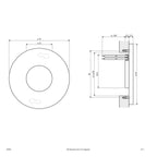 EVN LED Leuchte Edelstahl Optik rund 76x10mm 0,6W 3000K 32lm 12V IP44