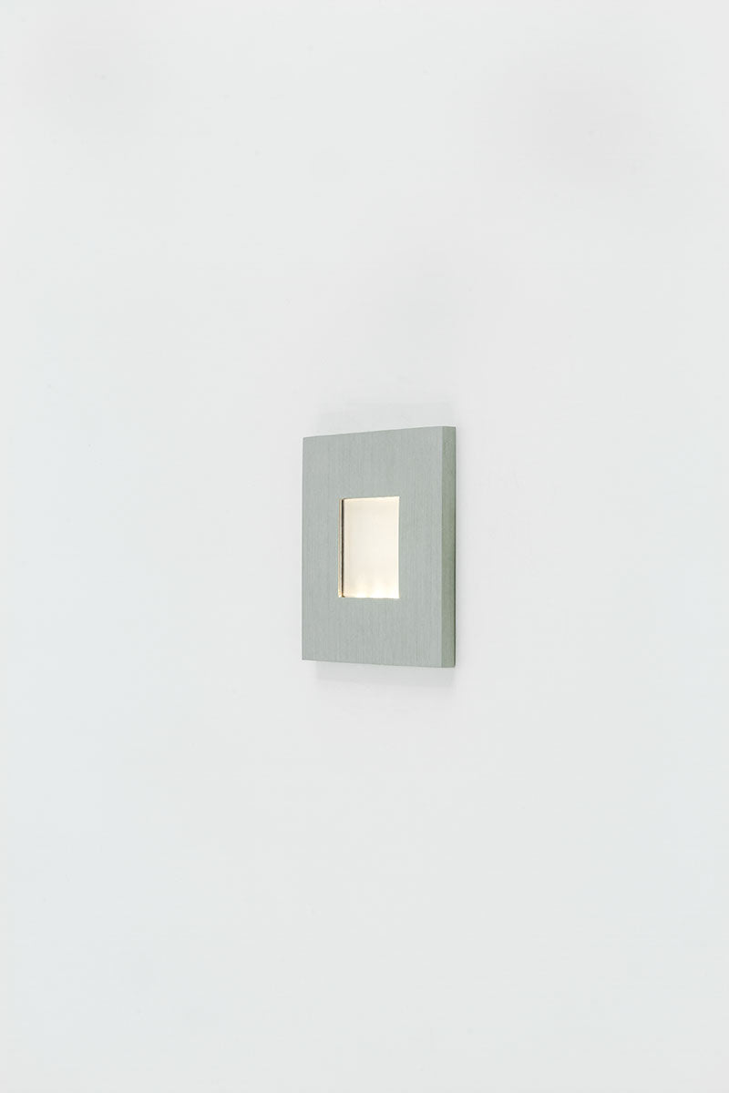 EVN LED Leuchte Edelstahl Optik viereckig 76x76x10mm 0,6W 3000K 32lm 12V IP44